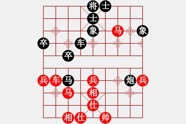 象棋棋譜圖片：棋股紅藍(lán)(9段)-和-云心無(wú)我(月將) - 步數(shù)：60 