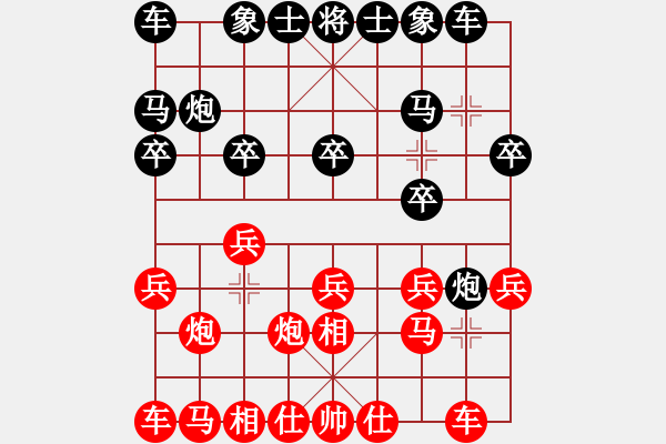 象棋棋譜圖片：火車頭隊(duì) 董波 勝 廣東碧桂園象棋二隊(duì) 時(shí)鳳蘭 - 步數(shù)：10 