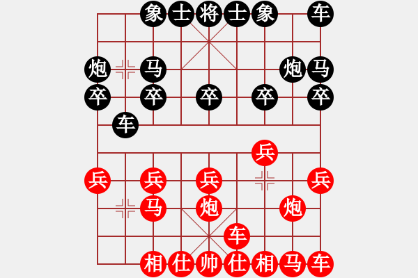 象棋棋譜圖片：陽光帥氣胖男孩先勝老馬識(shí)途 - 步數(shù)：10 