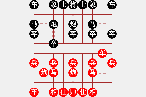 象棋棋譜圖片：順炮局(業(yè)四升業(yè)五QQ評測) 我先勝 - 步數(shù)：10 