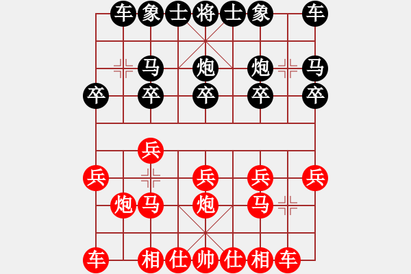 象棋棋谱图片：20081214谢卓淼和张晓平 - 步数：10 