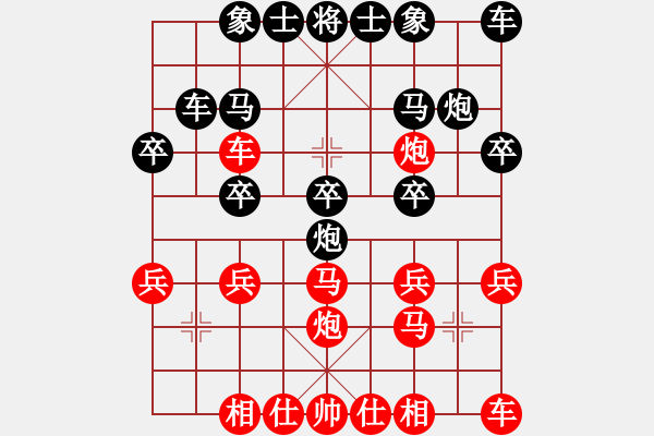 象棋棋谱图片：煤矿开滦股份 谢业枧 和 厦门港务地产 谢岿 - 步数：20 