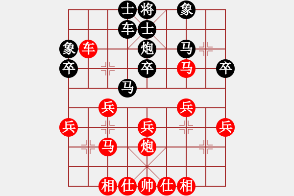 象棋棋譜圖片：oktoeight(4段)-勝-zhuwuhezzz(1段) - 步數(shù)：30 