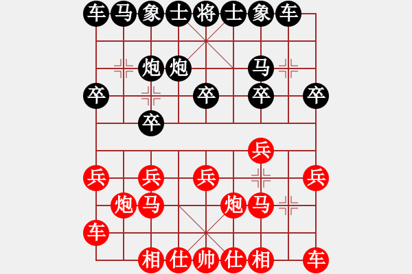 象棋棋譜圖片：中南大學(xué) 尹懷鴻 先負(fù) 林科大 禹偉亮 - 步數(shù)：10 