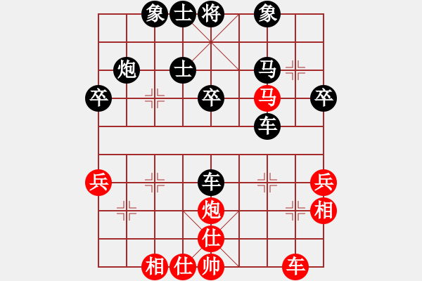 象棋棋谱图片：泗洪张桐瑞（红先负）川沙贾应山18 - 步数：38 
