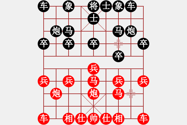 象棋棋譜圖片：心明[紅] -VS- ％DGC龍丨智哥[黑] - 步數(shù)：10 