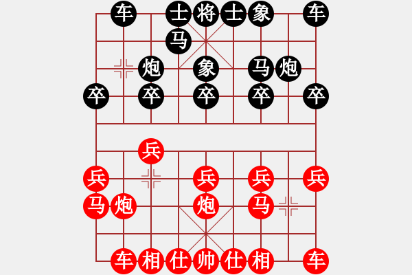 象棋棋譜圖片：華辰昊先勝杜晨昊 - 步數(shù)：10 