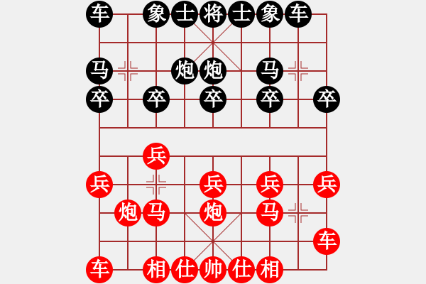 象棋棋譜圖片：qinyiqiang 和 流星雨 - 步數(shù)：10 