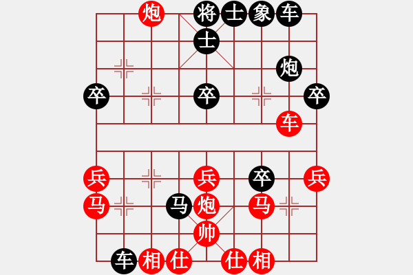 象棋棋譜圖片：20210402五七炮過河車對屏風(fēng)馬右橫車.XQF - 步數(shù)：30 