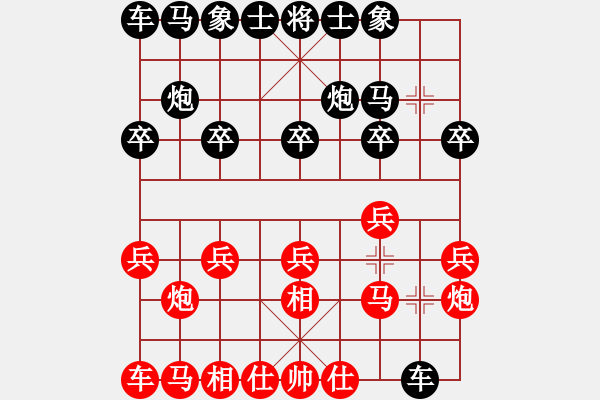 象棋棋譜圖片：王倫勇     先勝 楊德琪     - 步數(shù)：10 