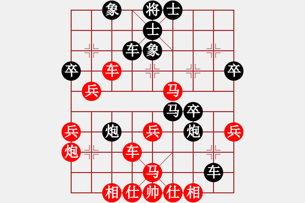 象棋棋譜圖片：梁山趙子龍(6段)-勝-獨(dú)一無(wú)二(9段) - 步數(shù)：40 