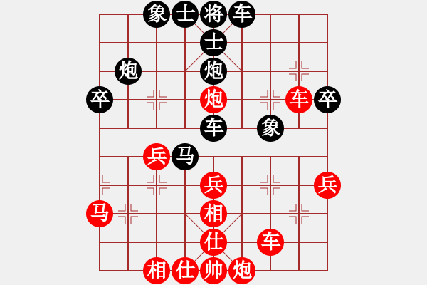 象棋棋譜圖片：謝謝謝(2段)-勝-東臺(tái)學(xué)院派(1段) - 步數(shù)：40 