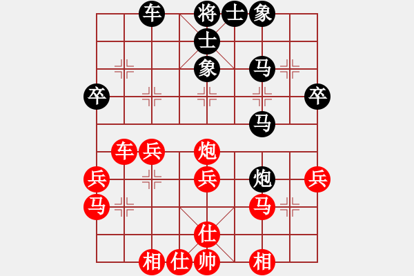 象棋棋譜圖片：寧波隊 祝楊林 負 龍灣隊 謝尚有 - 步數(shù)：40 