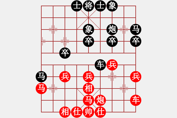 象棋棋谱图片：阳泉鹿小兵 先和 太原董波 2006年山西象棋锦标赛 - 步数：40 