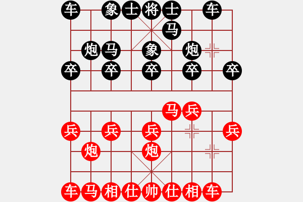象棋棋谱图片：弈海风云VS倚天高手(2015 4 27) - 步数：10 