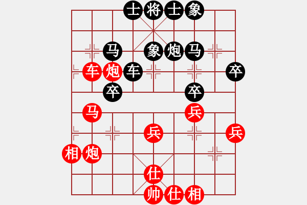 象棋棋譜圖片：1 - 步數(shù)：40 