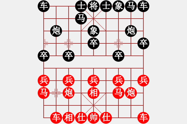 象棋棋譜圖片：通天教(7星)-負-象棋好奇者(4星) - 步數(shù)：10 