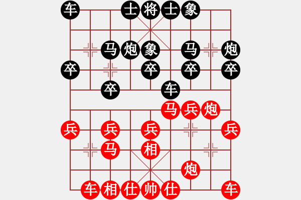 象棋棋譜圖片：R303陸建初(霹)先勝林福全(柔) - 步數(shù)：20 