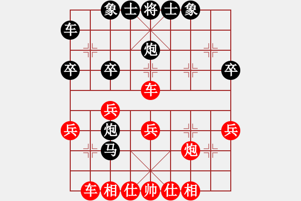 象棋棋譜圖片：2019.3.24.5評測先勝8-1順炮緩開車 - 步數(shù)：30 