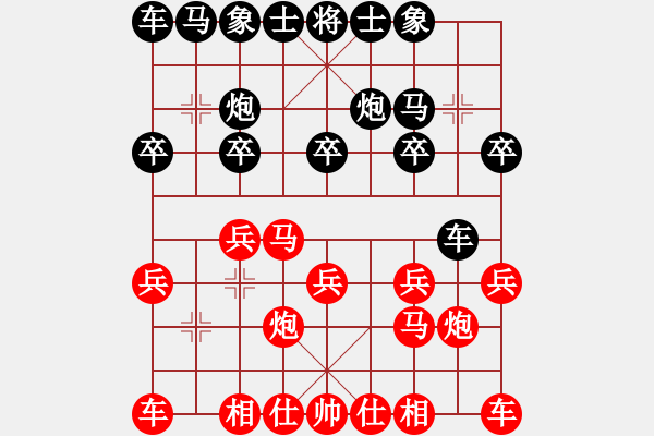 象棋棋譜圖片：10882局 A50-仕角炮局-旋九專雙核-新手 紅先負(fù) 小蟲引擎24層 - 步數(shù)：10 