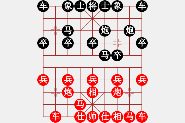 象棋棋譜圖片：煙臺(tái)路邊棋(4段)-和-碧波歌神(6段) - 步數(shù)：10 