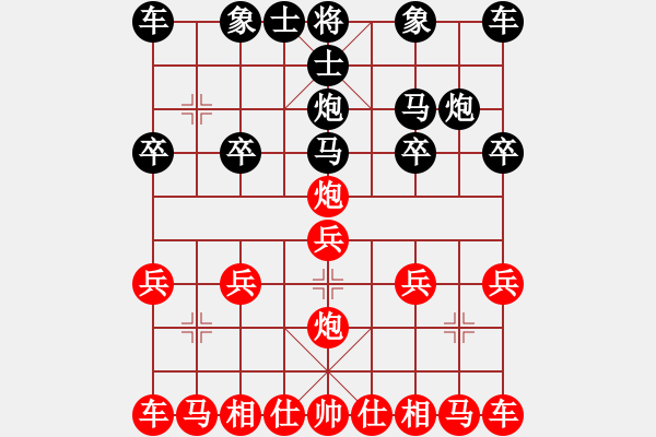 象棋棋譜圖片：林哥[紅] -VS- 橫才俊儒[黑] - 步數(shù)：10 