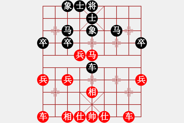 象棋棋譜圖片：林哥[紅] -VS- 橫才俊儒[黑] - 步數(shù)：40 