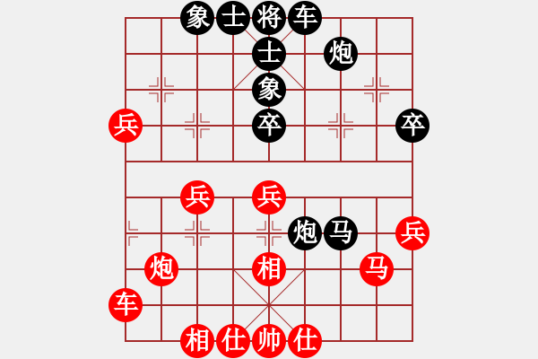 象棋棋譜圖片：小天王子(7段)-和-南昌龍(8段) - 步數(shù)：40 