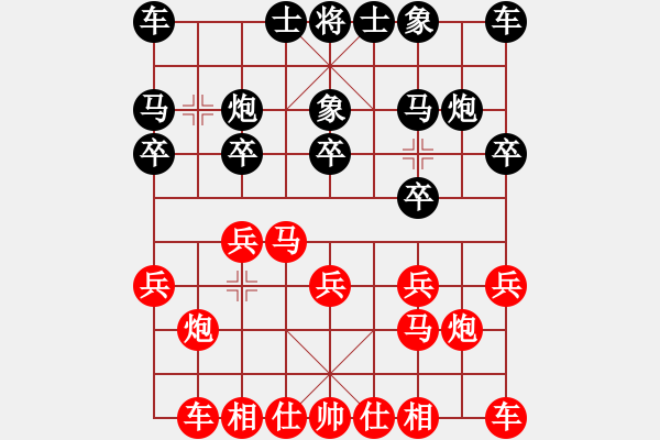 象棋棋譜圖片：凱旋霹靂火VS東北群-張世權(quán)(2015-1-18) - 步數(shù)：10 