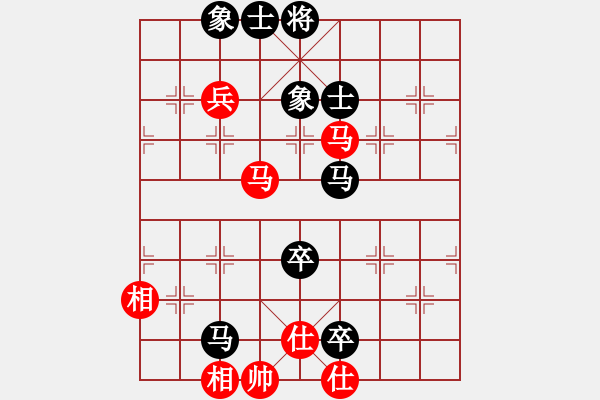 象棋棋谱图片：zjianliang(4段)-和-风中的遗憾(3段) - 步数：100 