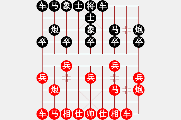 象棋棋譜圖片：2021.3.12.1JJ象棋五分鐘先勝 - 步數：10 