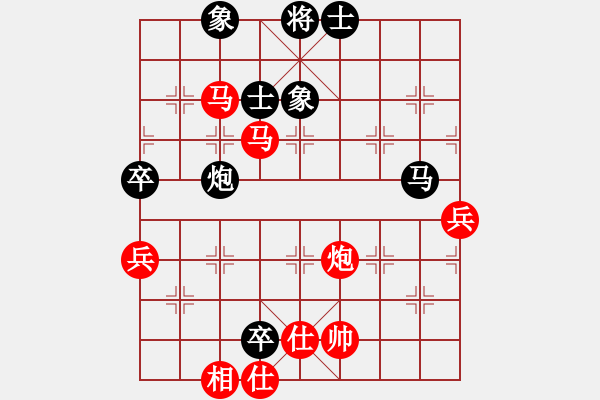 象棋棋譜圖片：無(wú)羽飛翔(日帥)-勝-華山之顛(月將) 五七炮對(duì)屏風(fēng)馬進(jìn)７卒 紅左直車對(duì)黑右直車右炮巡河 - 步數(shù)：80 