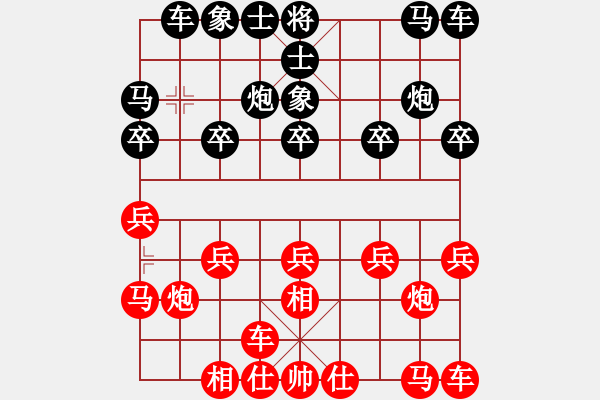 象棋棋谱图片：王廓 先和 赵鑫鑫  - 步数：10 