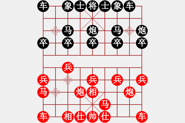 象棋棋譜圖片：1127局 E00- 仙人指路-關羽(1650) 先負 旋風引擎23層(2747) - 步數(shù)：10 