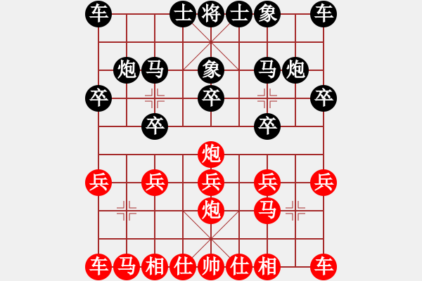 象棋棋譜圖片：長青[紅] -VS- 　小飛[黑] - 步數(shù)：10 