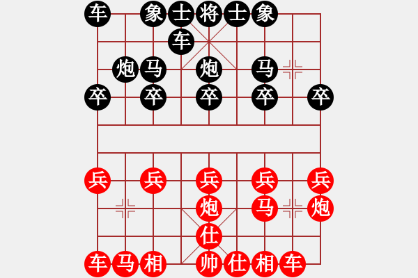 象棋棋譜圖片：半城煙沙[2214153891] -VS- 橫才俊儒[292832991] - 步數(shù)：10 