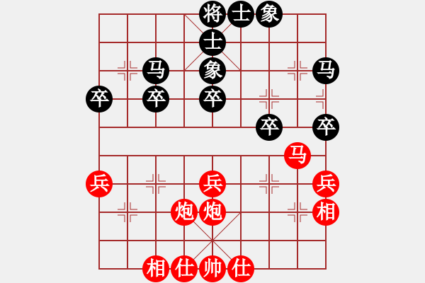 象棋棋譜圖片：柬埔寨 順平 勝 日本 曾根敏彥 - 步數(shù)：40 