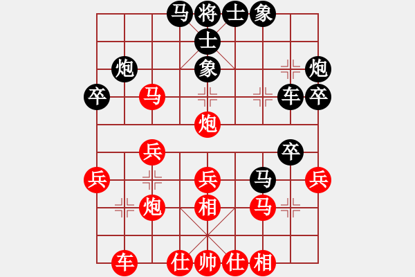 象棋棋譜圖片：巨蟹座迪克(9段)-勝-嶺南之星(6段) - 步數(shù)：30 