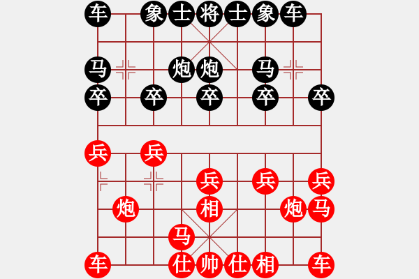 象棋棋譜圖片：阿拉寧波人[紅] -VS- 背影[黑] - 步數(shù)：10 