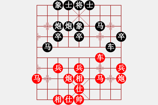 象棋棋譜圖片：4031256(草民) 勝 3083232(草民) - 步數(shù)：30 