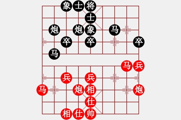 象棋棋譜圖片：4031256(草民) 勝 3083232(草民) - 步數(shù)：40 