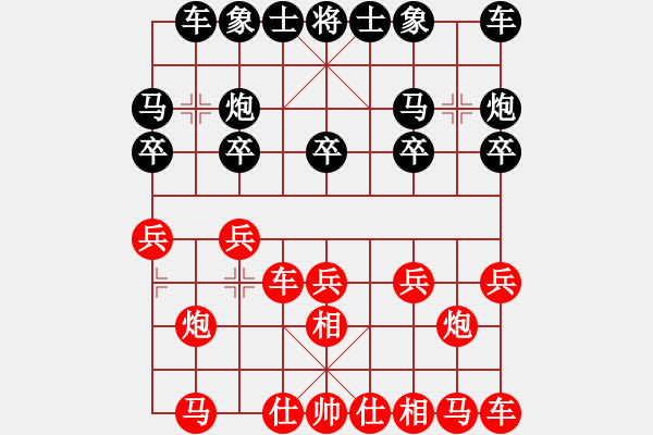 象棋棋譜圖片：2019.3.19.3好友十分鐘后勝張軍7-3仙人指路 - 步數(shù)：10 