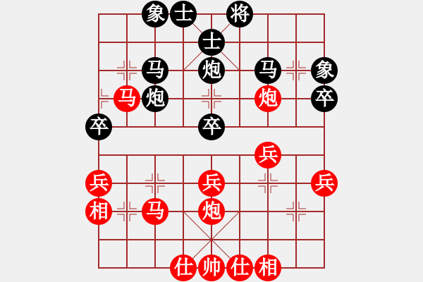 象棋棋譜圖片：云南省棋牌運動管理中心 豐文琪 勝 河南省全民健身中心 郭玥 - 步數：40 