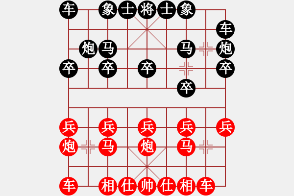 象棋棋譜圖片：快樂逍遙(4段)-和-新鄉(xiāng)一桿槍(9級) - 步數(shù)：10 