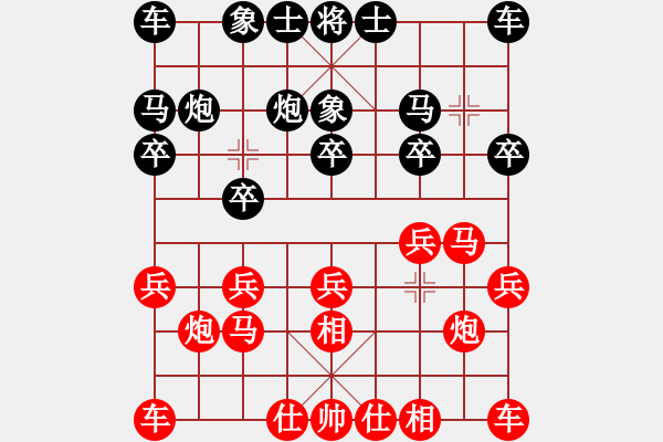 象棋棋譜圖片：炮2平污（業(yè)8-1） 先負(fù) 一劍（業(yè)8-2） - 步數(shù)：10 