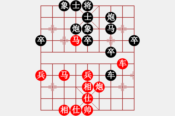 象棋棋譜圖片：例8 雙馬縱橫 (圖8) - 步數(shù)：0 