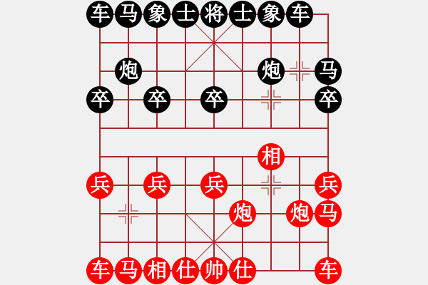 象棋棋譜圖片：11251局 E10-仙人指路對(duì)卒底炮-小蟲(chóng)引擎24層 紅先勝 旋九專雙核-大師 - 步數(shù)：10 