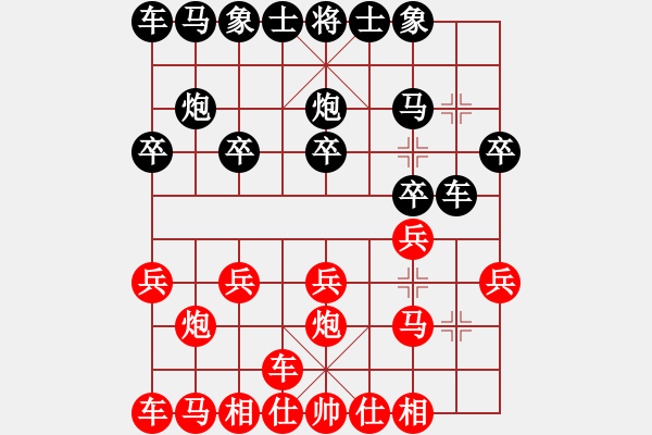 象棋棋谱图片：有眼的全挖(7段)-和-江南隐士(6段) - 步数：10 
