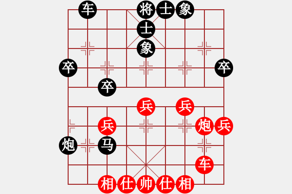 象棋棋譜圖片：紅藍棋股(天帝)-負-愛七三代(7段) - 步數：40 