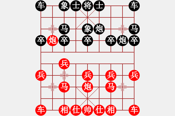 象棋棋譜圖片：鴛鴦炮 紅方大慶 馬勇剛 黑方 銀川毛宇 - 步數(shù)：10 